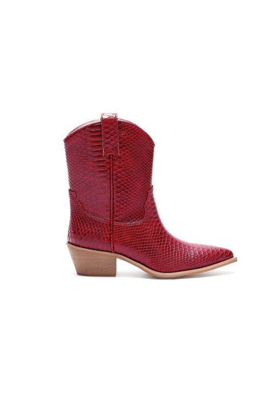 Karlie Mini Cowgirl Boots - Red