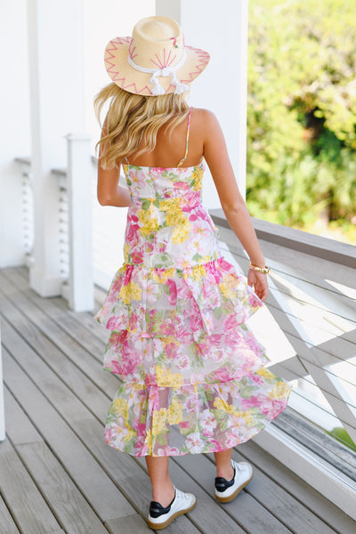 Garden Dreams Midi Dress - Floral Multi