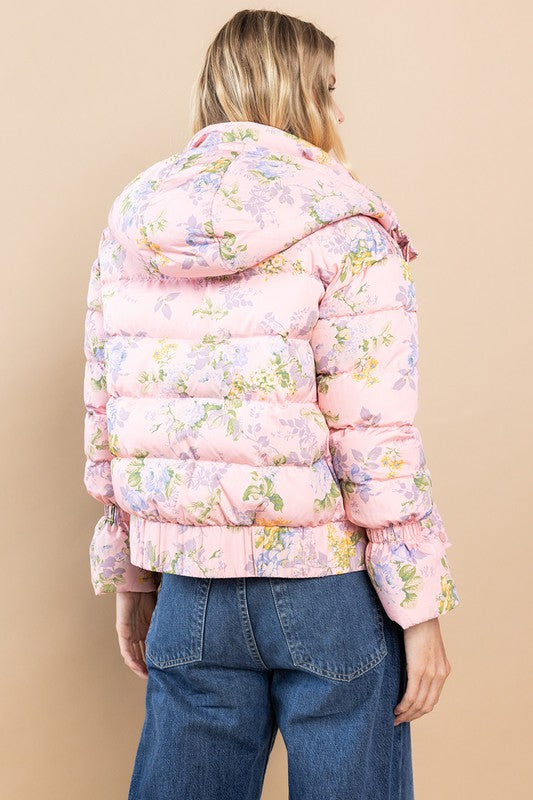 LOVE FANCY PUFFER JACKET - PINK