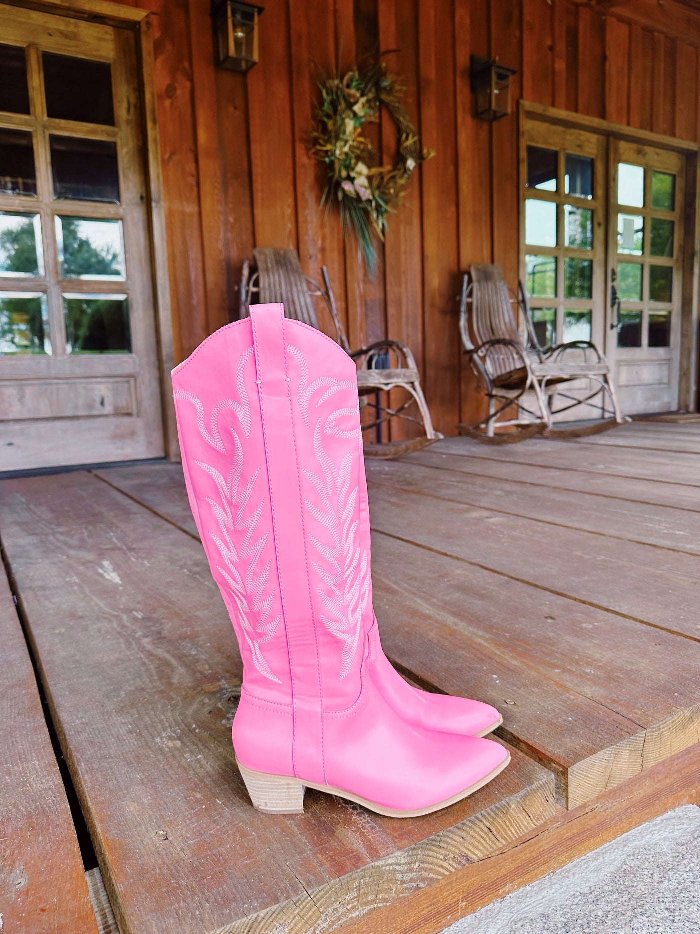 Dolly Cowgirl Boots - Pink