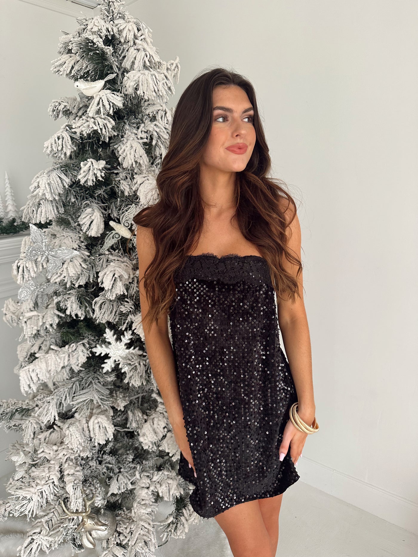 Night Out Sequin Dress - Black