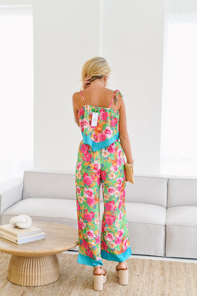 Sarah Tropical Floral Set - Green