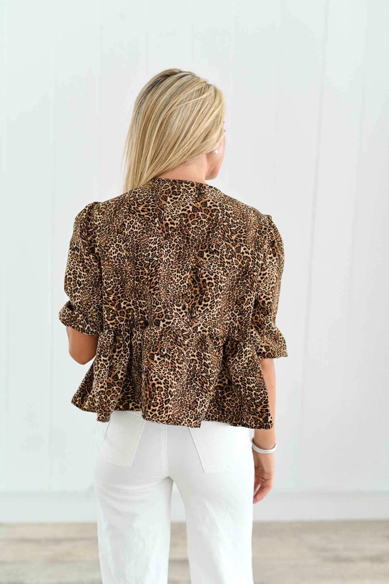 Blaire Leopard Tie Top