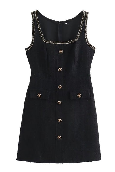 Caroline Mini Dress - Black