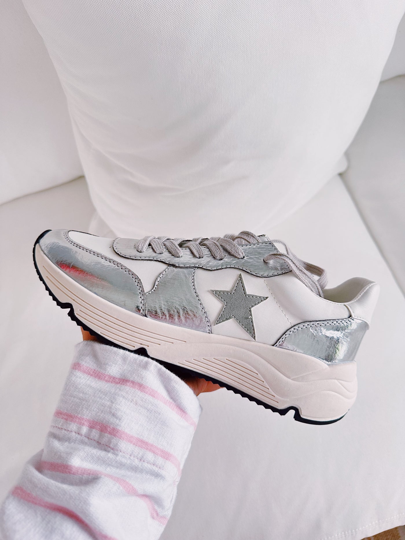 COSMO RUNNING SNEAKERS - Silver