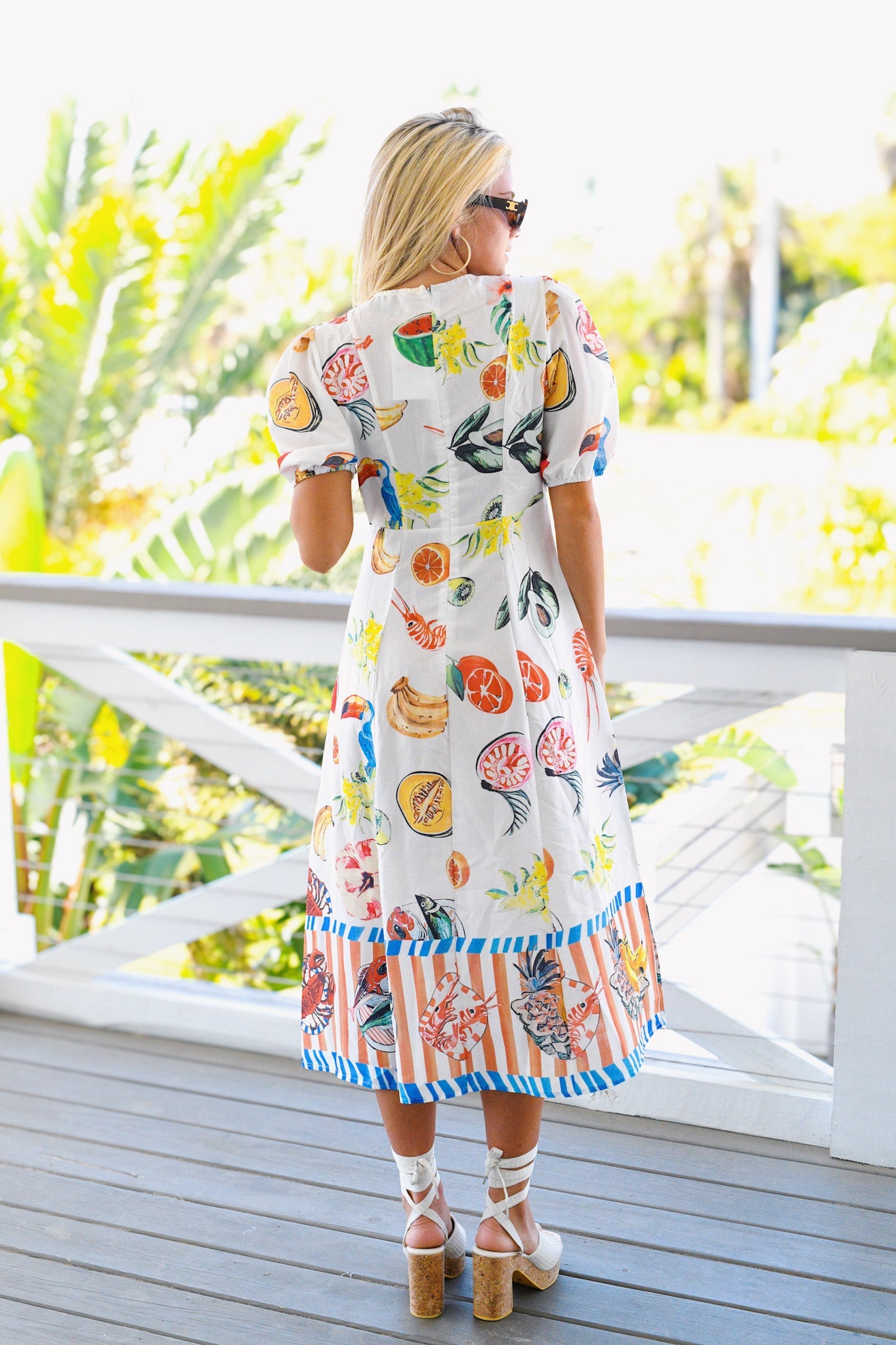 European Summer Printed Maxi Dress