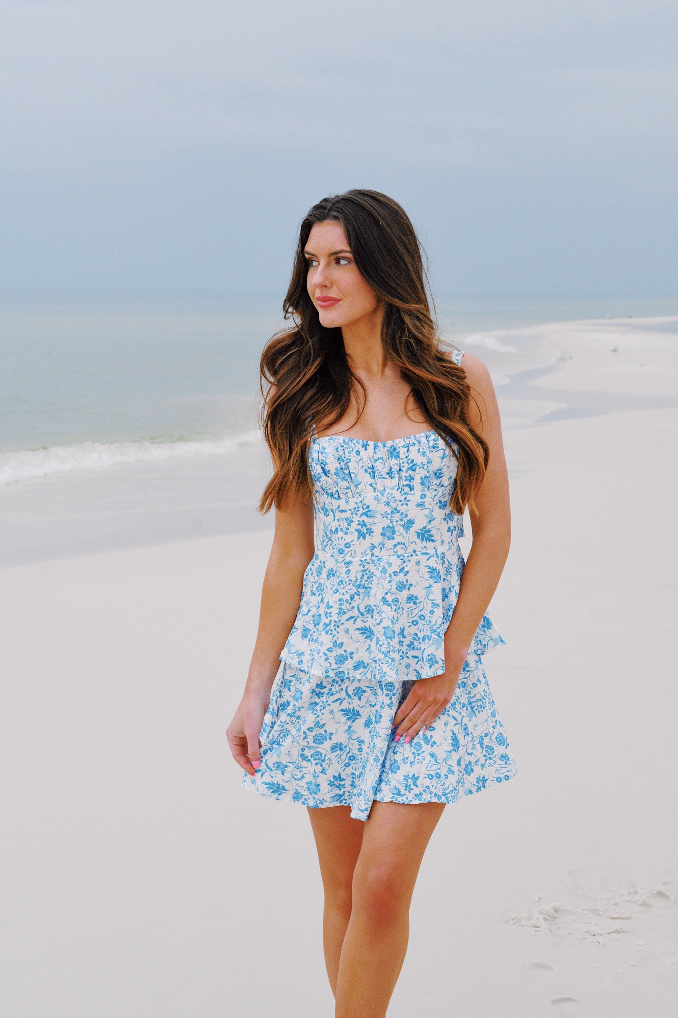 Marilee Skirt Mini Dress - Blue