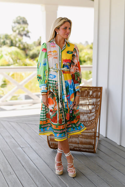 On The Coast Maxi Dress - Multi