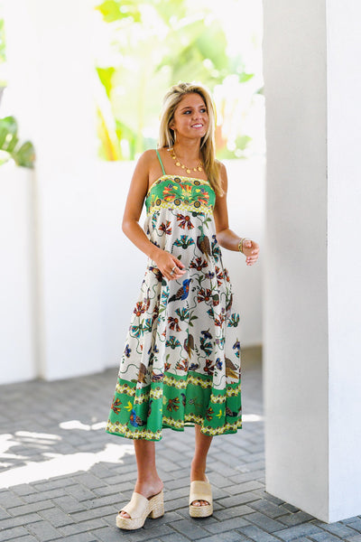 Kenzie Rio Printed Midi Dress