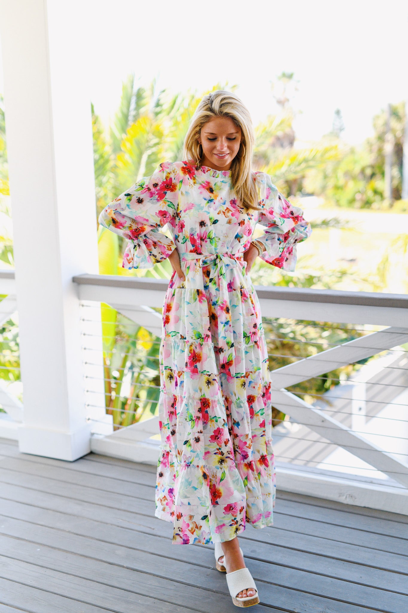 Lizzy Floral Belted Dress