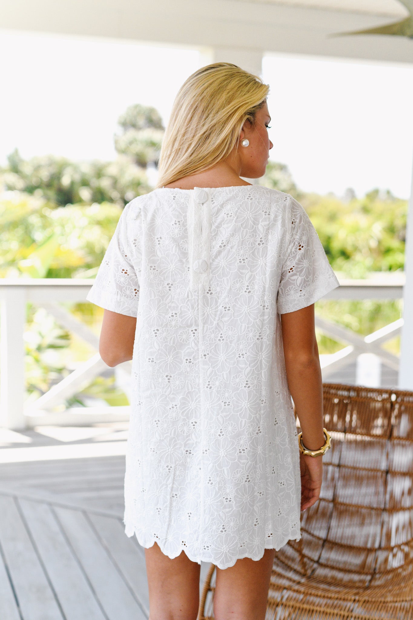 Amanda Lace Dress - White