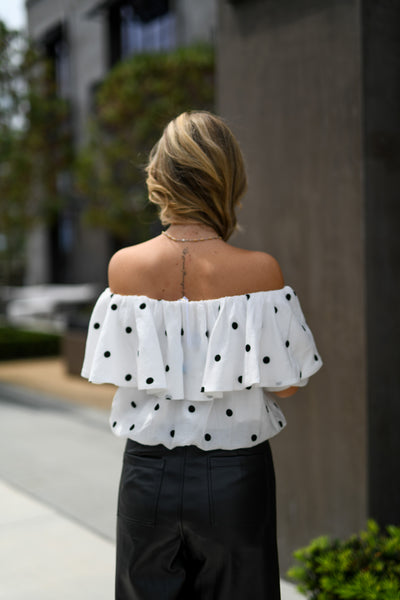 Stacy Polka Dot Top